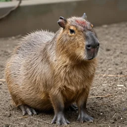 Steven kenneth bonnell ii with a capybara