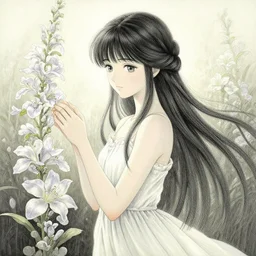 fairy princess of agriculture. gouache painting by award - winning mangaka, chiaroscuro, bloom, backlighting, intricate details