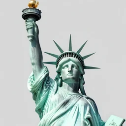 statue of liberty z buffer render depth map