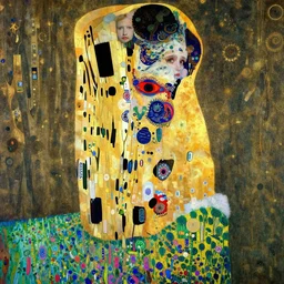Nature by Karol Bak, Jean Deville, Gustav Klimt, and Vincent Van Gogh, beautiful organic portrait, visionary, hair made of trees, verdant, life, botanicals, otherworldly, fractal structures, ornate gilded medieval icon, third eye, spirals