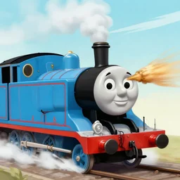 tomska punching a thomas the tank engine to death