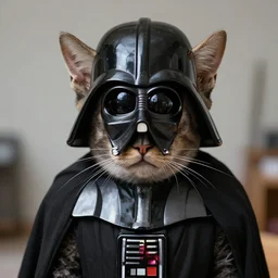 Darth Vader as a cat