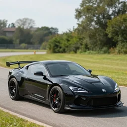 black fartpowered car