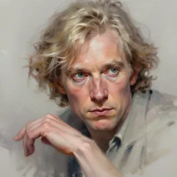 richard sharpe as ray mears, intricate, fictional character, dynamic pose, dramatic lighting, realistic shaded lighting, pastel shades, expressively loose brush strokes, perfect face, 8 k realistic, hyper detailed, digital painting, artstation, concept art, hyper detailed eyes, art by sam spratt and peter mohrbacher and james jean