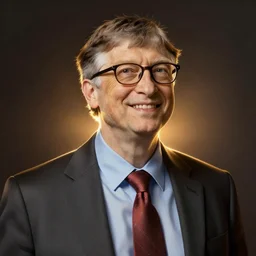 bill gates becoming god, hd, digital art