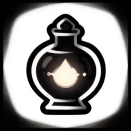 magic potion iconography inventory game icon rpg fantasy ability icon logo diablo blizzard digital art, trending on art station kvlt by peder balke mystic high contrast bold colors noir