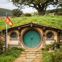 the official flag of hobbiton