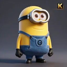 minion minion iron man, full body, uhd, hyperrealistic render, 4 k, cyberpunk
