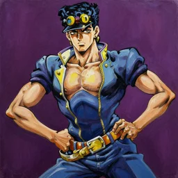 oil painting of deo from jojo's bizzare adventure