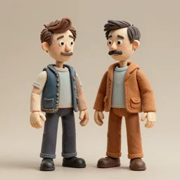 pat and mat stop motion, high detail award winning photograph on artstation