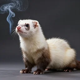 ( ( smoke ) * ( backing ) ) + ( ( furry fandom ) * ( ( ferret * weasel * stoat * fursona ) * ( red + black ) ) ) = ( wall + graffiti )