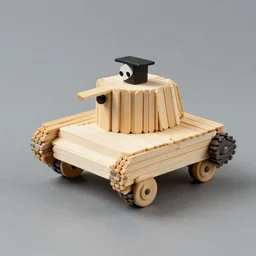 m 1 abrams made of popcicle sticks
