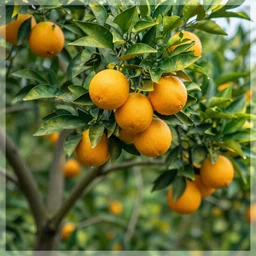 orange growing on a tree