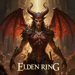 doom demon elden ring boss portrait of satan, Pixar style, by Tristan Eaton Stanley Artgerm and Tom Bagshaw.