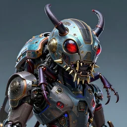 insectoid. tiger beetle helmet. epic sci - fi character concept. spiky mouth cyberpunk anime style. retro electronics. retro shapes. cinematic digital art.