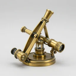 antique brass simple frame sextant scope