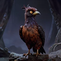 A still of a kind humanoid bird creature in The Dark Crystal (1982)