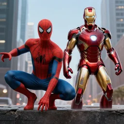 Spiderman mix with ironman