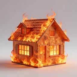 A house, rendered in the flame engine