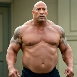 film still of dwayne johnson as big chungus in the movie big chungus returns. photographic, photography.