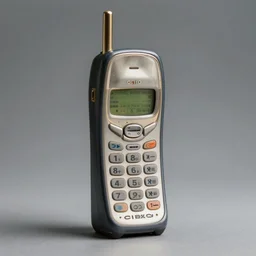 first cellphone, photorealistic rendering, old tech, 1 9 8 0, hyperreal