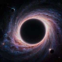 beautiful digital paint of millennium space flight, black holes, event horizons, comets, galactic nebulae, fantasy art, best on artstation, best on behance, high resolution, deep aesthetic, award winning, octane render, hyperrealistic, cinematic lighting, 8 k, masterpiece