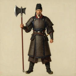 full character of a ancient chinese general hold a axe, character design, painting by gaston bussiere, katsuya terada, nc wyeth, greg rutkowski, craig mullins, vermeer, frank frazetta, mucha, trending on artstation, jeffery catherine jones
