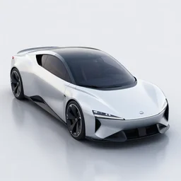 render of a modern day reimagining of the nissan exa
