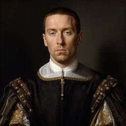 a gorgeous renaissance portrait of eminem