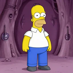 Homer Simpson by HR Giger