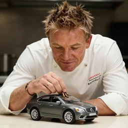 gordon ramsay eating toy cars
