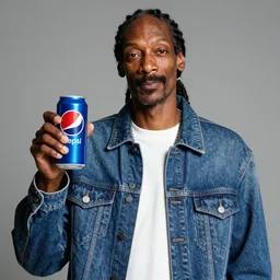 Snoop Dogg holding a pepsi for a 1990s sitcom tv show, Studio Photograph, portrait, C 12.0