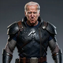 extremely angry joe biden as the doomguy in doom 1 9 9 6