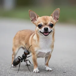 photo of a hybrid between a chihuahua and an ant