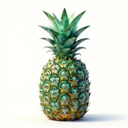 pineapple made of malachite, by greg rutkowski and andreas rocha on artstation