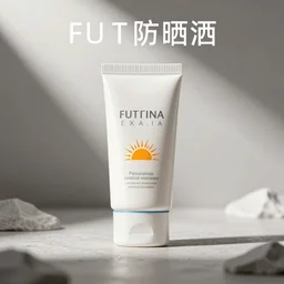 futuristic sunscreen advertisement