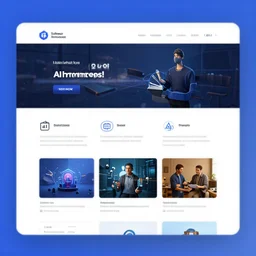 screenshot homepage of a website for a software company that sells ai prompts