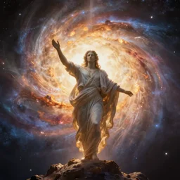 god creating the universe