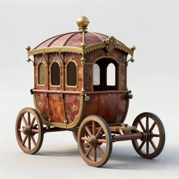 digital artwork of a medieval chariot built by renault, trending on artstation
