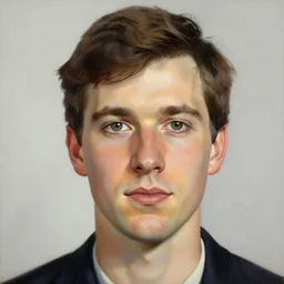 the face of a person named joe townsend, painted by norman rockwell