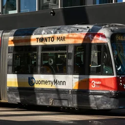 toronto streetcars painting by jeremy mann