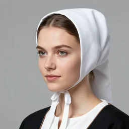 a french breton woman wearing traditional bigoudene coif