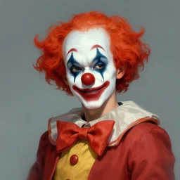 character concept portrait, clown hero, digital painting, concept art, smooth, sharp focus, illustration, artgerm