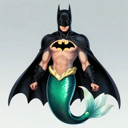 batman as a mermaid
