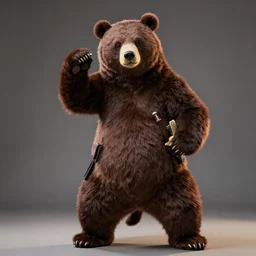 anthropomorphic samurai bear, dramatic pose, fursuit, cosplay, trending on instagram, photography, sigma 8 5 mm f / 1. 4, studio lighting