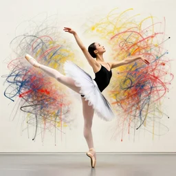 ballet dancer :Pirouette by cy Twombly and BASTIEN LECOUFFE DEHARME