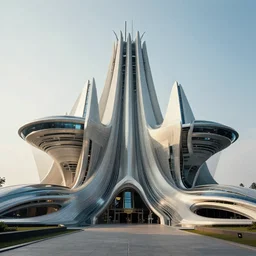futuristic temple by buckminster fuller and syd mead, intricate contemporary architecture, photo journalism, photography, cinematic, national geographic photoshoot