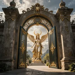 The gate to the eternal kingdom of Artemis, fantasy, digital art, HD, detailed.