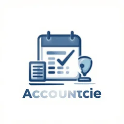 professional vector logo depicting accounting, digitization and automation