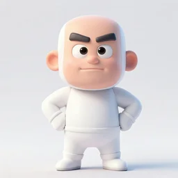 hyperdetailed 3 d cartoon render of cartoon darkseid in a confident expressive pose, cartoon eyes, exaggerated facial features, cute cartoon style, white background, low angle shot, cinematic studio lighting, studio quality, octane render, unreal engine 5, trending on artstation, art by sebastian jm, 8 k